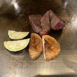 八重洲 steak & seafood 鉄板焼き 一心 - 黒毛和牛と季節の野菜