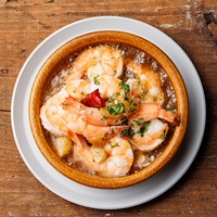 海老のアヒージョ 柑橘風味