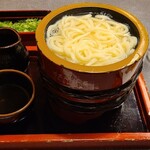 大正庵釜春 - 釜揚げうどんのアップ