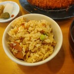 とんかつ玉藤 - 炊き込みご飯