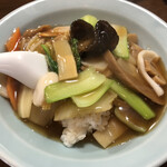 龍神館 - ラーメンセット(¥550)の中華飯小