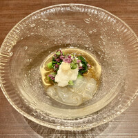 鮨　日本橋　鰤門 - のれそれと菜の花のおひたし