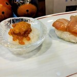 鮨なかやま - うにいくら小飯＆赤貝