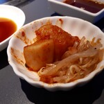 焼肉せんりゅう - セットのキムチ