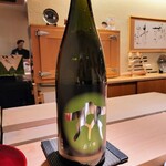 寿し道 桜田 - ぎん生酛純米原酒を冷やで、酒米は五百万石、70%精米、愛知県岡崎市