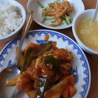 横浜中華街 北京飯店 - サービスランチＡすぶた1000円2013/07/02北京飯店