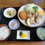 竹内食堂 - とり塩焼きコロッケつき定食