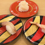 かっぱ寿司 - カニ2種とホタテ
