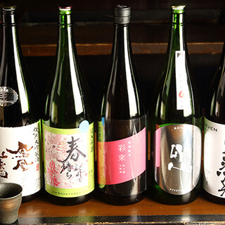 We are confident in our sake and shochu! Local sake and premium brands are also available.