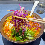 うずとかみなり - 鮮やかな色味が彩を添える紫キャベツ