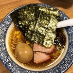 らーめん森や。 - 子供のはるゆたかちびらーめん(塩)、味玉トッピング