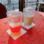 カフェ ラウンジ アンド バー アゼリア - 香味柚子茶＆ノンアルコール甘酒(ホット)