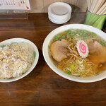 ra-memmiyabi - 醤油ラーメン　チャーシューマヨネーズ丼