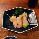 手打蕎麦・酒・料理 壱クラシック - 赤海老の昆布〆