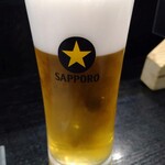 味の店 いわし - サッポロ生ビール 黒ラベル