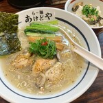 らー麺 あけどや - 牡蠣白醤油らぁ麺 1200円
      （期間限定）