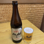 今橋 - アサヒ 瓶ビール/550円♪
