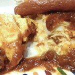 香里鐘 - 「モーニングセット」のオムレツ（食べかけで失礼します）