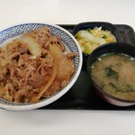 Yoshinoya - 「牛丼(並)アタマ大盛・汁だく&お新香セット」753円