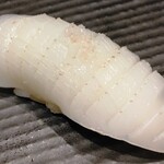 天寿し - アオリイカ スダチと岩塩で
