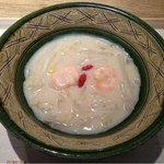 広尾はしづめ - 13.7月上　海老と白菜のクリーム煮