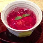 広尾はしづめ - 13.7月上　愛玉ゼリーのスィーツベリーソース