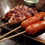 炭火焼鶏 大樹 - さらにささみ梅肉