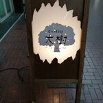 炭火焼鶏 大樹 - 栄町通りに看板が出ていれば開店しています