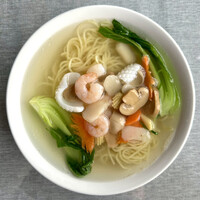 涵梅舫 銀座店 - 海鮮湯面(海鮮塩味ラーメン)(1,200円)