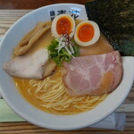 Menya Haruka - 特製海老花麺 鉄鍋御飯セット(1,680円)