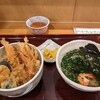 Yanoya - ミニ天丼＋ミニしょうがうどん