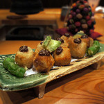 福禄寿 - 里芋の唐揚げー田楽仕立てー