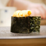 島津 - ◇紫雲丹 希海（戸井）
      希海のうには鮨尚充さんでしかお目にかかれないような極上の雲丹。