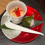 もちづき - 味醂プリン　桜餅