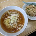 ラーメン とんかつ 忠 - ラーメン+チャーハンセット(2023.03)