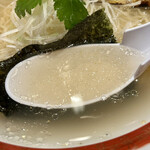 鮎ラーメン+ - スープ