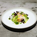 French Restaurant ensia - 甘海老、鯛のサラダ