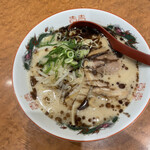 都そば - 熊本ラーメン（上から）