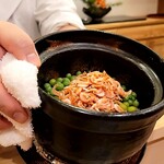 馬車道 大かわ - 桜エビと豆