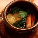 馬車道 大かわ - フカヒレ・金目の鍋仕立て