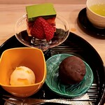 馬車道 大かわ - 三種甘味