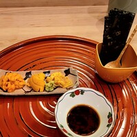 馬車道 大かわ - うに3種