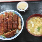 月見 大町店 - ソースカツ丼味噌汁付