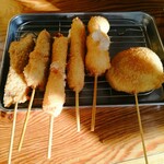 Kushikatsu Tanaka - 牛串×2・チーズ×2・もち・山芋