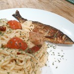 maggio da A'dagio - 鮎スモークのパスタ（時期もの要予約）