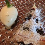 キノシタ - <'13/06/29撮影>デジュネ 1900円 のアメリカンチェリーのタルトとあんずのアイスクリーム