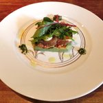 キノシタ - <'13/06/29撮影>デジュネ 1900円 のカツオの瞬間燻製とクスクス、アボカドのサラダ仕立て