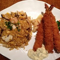 グリル満天星 麻布十番 新宿店 - 海老フライとピラフランチ