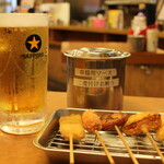 Drink set... 5 kushikatsu set starting from 902 yen including tax