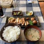 Bankare Shokudou - 大山鶏の炭火焼き(塩) 980円